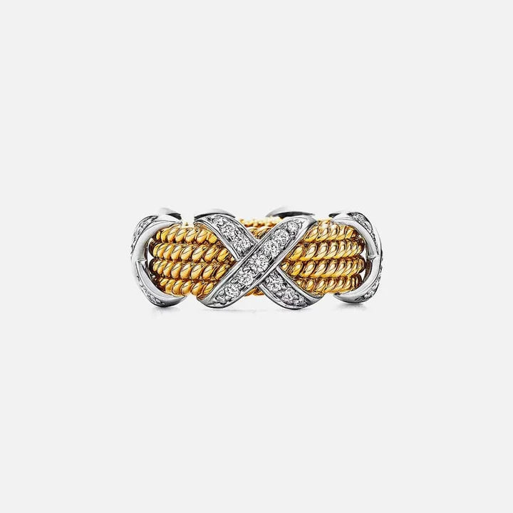 Rings Wrapped in 4 Rows