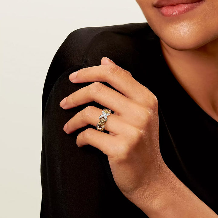 Rings Wrapped in 4 Rows