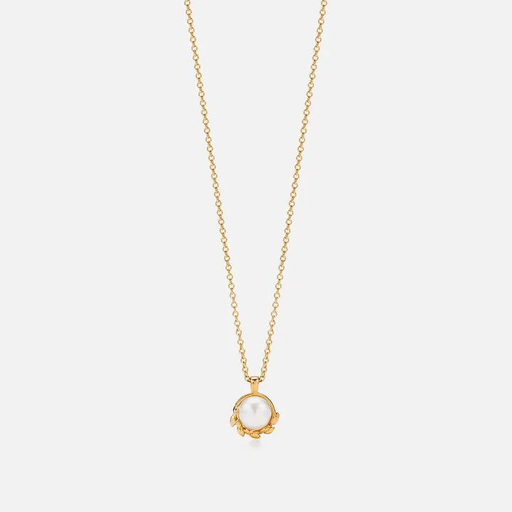 Olive Leaf Pendant—18k Gold