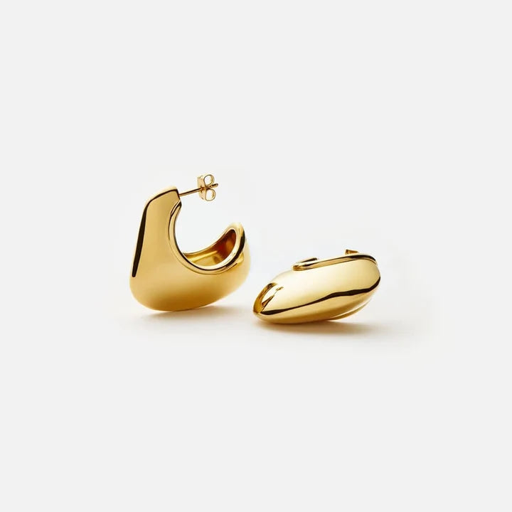 Dome Medium Hoop Earrings